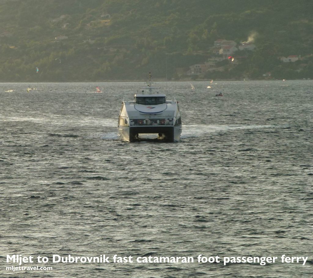 From Mljet to Dubrovnik by catamaran fast ferry