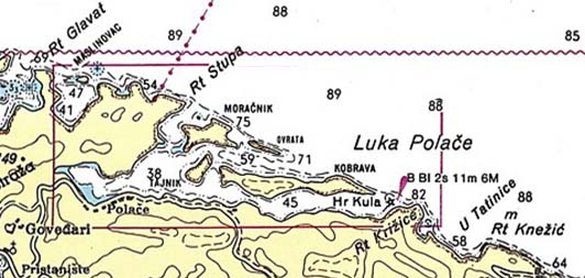 Nautical Map of Polace