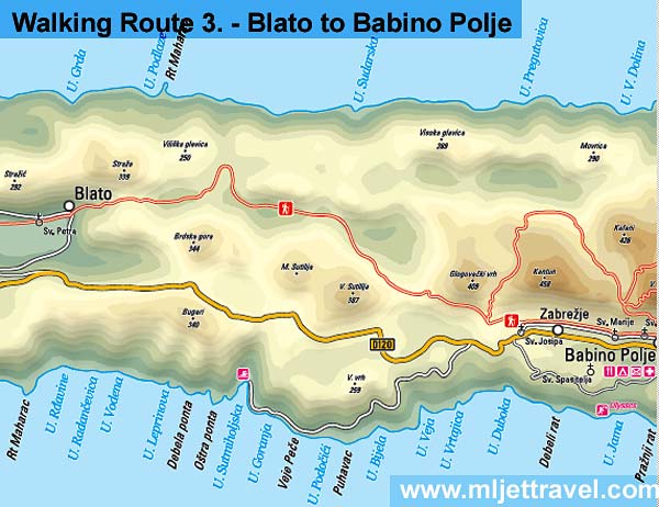Walking Route 3 : Blato - Rogovici - Babino Polje